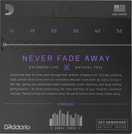 DADDARIO XTAPB1152 AKUSTİK GİTAR TEL SETİ, PHOSPHOR BRONZE, LIGHT