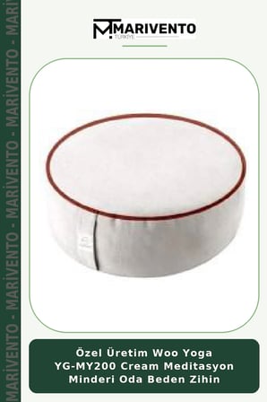 Özel Üretim Woo Yoga YG-MY200 Cream Meditasyon Minderi Oda Beden Zihin