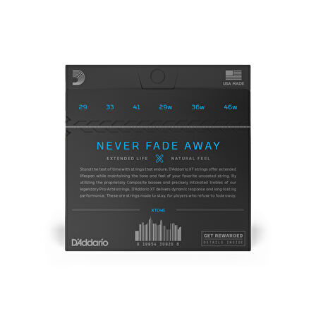 DADDARIO XTC46 KLASİK GİTAR TEL SETİ, HARD TENSION