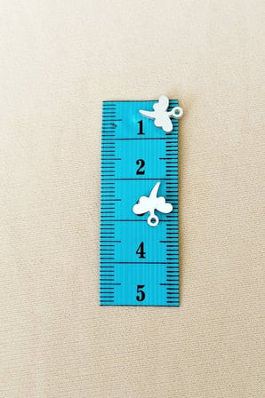 Oya Abiye Bileklik Kolye Pleksi Metalik Plastik Pul Gümüş Renk 8 gram 90 adet - BNC503