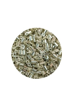 Kesme Cam Boncuk 2mm - 60 Gram - Parlak Gümüş - BNC376