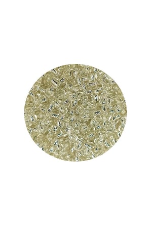 Dökme Cam Kum Boncuk (11/0) 2 mm - 60 Gram -  Şeffaf Beyaz - BNC053