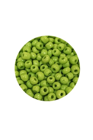 Dökme Cam Kum Boncuk (8/0) 3 mm - 20 Gram - Ihlamur Yeşili - BNC164