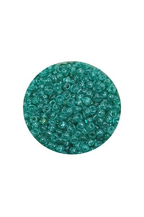 Dökme Cam Kum Boncuk (11/0) 2 mm - 60 Gram -  Şeffaf Yeşil - BNC049