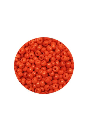 Dökme Cam Kum Boncuk (11/0) 2 mm - 60 Gram -  Turuncu - BNC048
