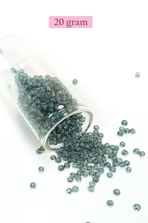 Dökme Cam Kum Boncuk (8/0) 3 mm - 4 Renk - Toplam 80 Gram - BNC423
