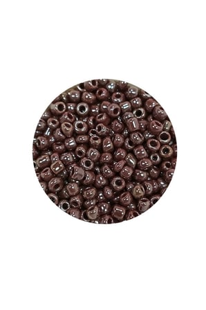 Dökme Cam Kum Boncuk (8/0) 3 mm - 20 Gram - Parlak Koyu Kestane - BNC168