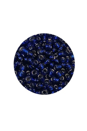 Dökme Cam Kum Boncuk (8/0) 3 mm - 60 Gram - Şeffaf Lacivert - BNC207