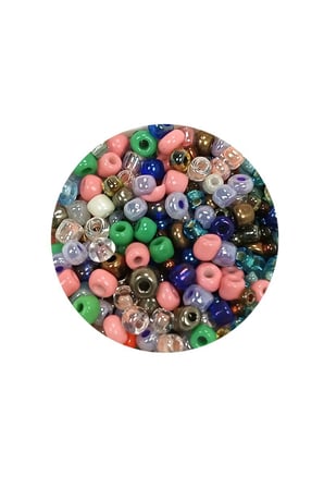 Dökme Cam Kum Boncuk (8/0) 3 mm - 60 Gram - Çok Renkli - BNC199