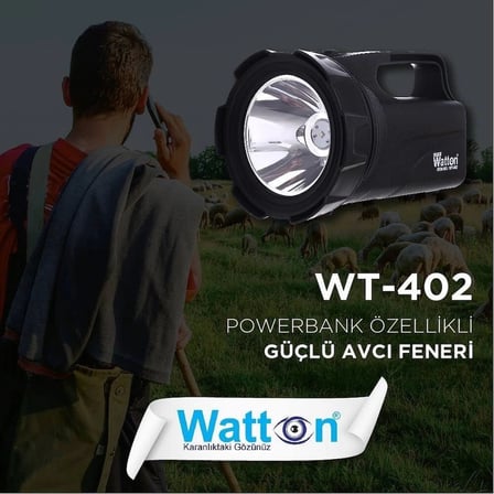 Profesyonel Avcı Feneri 30 W Gücünde Wt-402