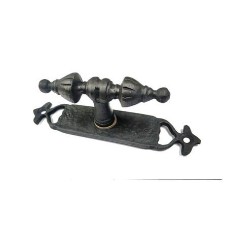 Antika Tarz Dekoratif Pirinç Burma Pencere Kolu - 152x32 Mm, Oksit