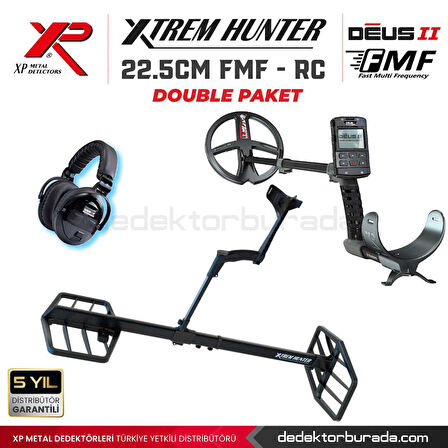 Xtrem Hunter Dedektör - 22cm FMF  DOUBLE PAKET WSAII XL Kulaklıklı