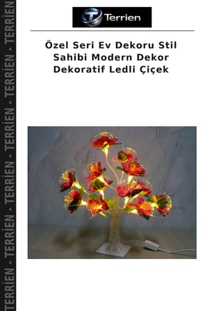Özel Seri Ev Dekoru Stil Sahibi Modern Dekor Dekoratif Ledli Çiçek
