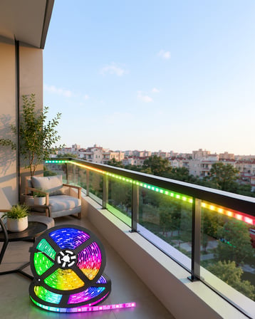 5 metre kumandalı RGB şerit LED XUCZ5MŞERİTLED-6