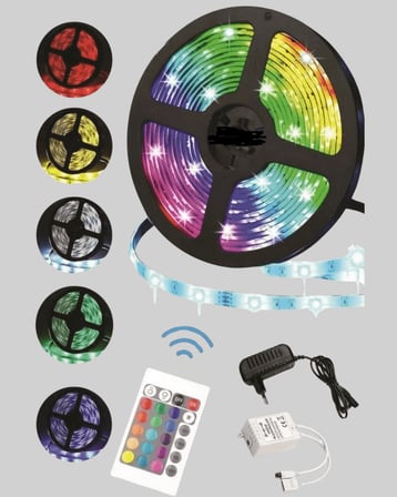 5 metre su geçirmez LED şerit kumandalı XUCZ5MŞERİTLED-9