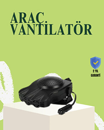 Araç İçi 150W Isıtıcı ve Soğutucu Fan