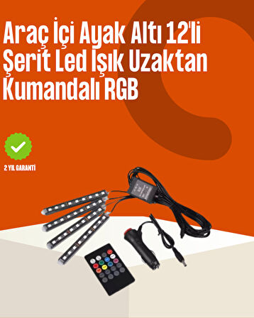 Kumandalı Araç LED Şerit Işıklar