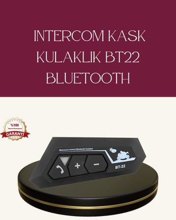 Motosiklet Sürüşleri İçin BT22 Kask Bluetooth Kulaklık Mikrofonlu -