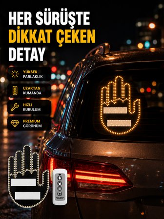 Uzaktan Kumandalı LED El Park Uyarı Cihazı Suya Dayanıklı Enerji Tasarruflu -