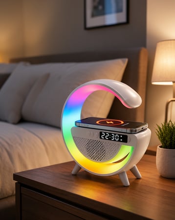 15W Kablosuz Şarjlı 13 Renkli Atmosfer Lambası XUCZGOOGLEDİJİTAL-9