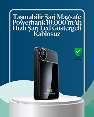 5000mAh / 10000mAh Kapasiteli Manyetik USB-C ve Kablosuz Powerbank