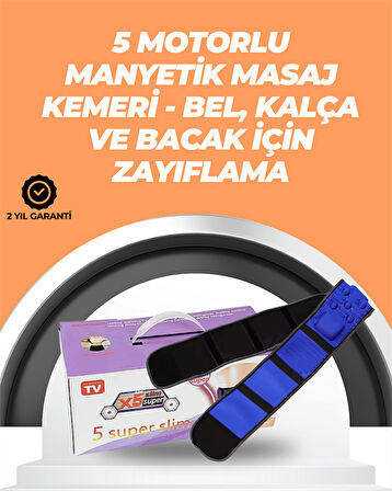 Şarj Edilebilir 7.2W Gücünde Çok Bölgeli Masaj Kemeri – Kolay Taşınabilir ve Pratik Kullanım