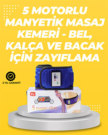 Yoğurma, Titreşim ve Manyetik Masaj Özellikli Zayıflama Aleti – 750g Hafif Tasarım