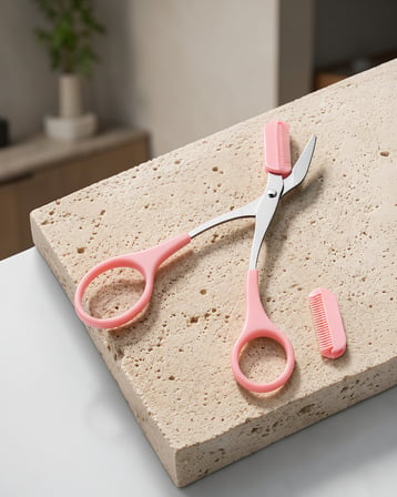 Taşınabilir Kaş ve Kirpik Düzenleme Makası – Ergonomik Tasarım