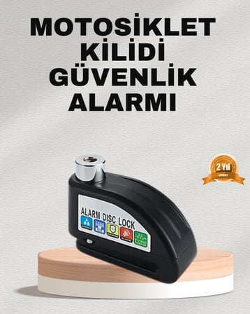 Ekonomik Alarm Disk Kilidi Motosiklet Scooter Bisiklet Güvenlik -