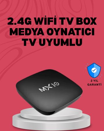 4K UHD Android Medya Oynatıcı 8 GB Hafıza 2 GB RAM Wi-Fi Destekli -