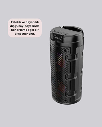 USB, SD Kart ve AUX Girişli Taşınabilir Hoparlör