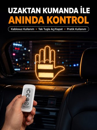 Naylon Bantlı Kolay Montajlı Araç Jest Işığı -