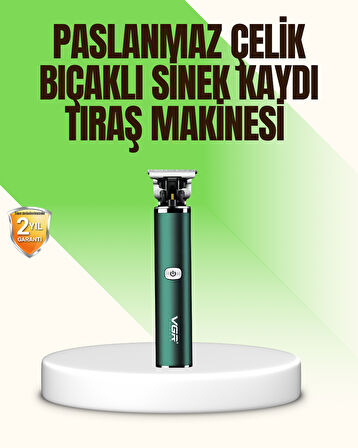 Koyu Yeşil Profesyonel Metal Gövdeli Saç Kesme Makinesi