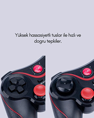 Gelişmiş Kontrol Hassasiyeti Sunan Kablosuz Bluetooth Oyun Kolu