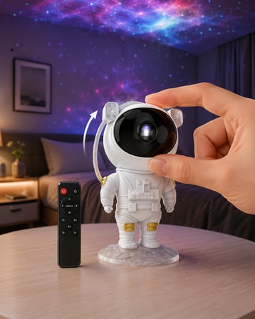 Galaksi Projeksiyon Lambası Astronot Şekilli XUCZZASTRONOTLAMBASPEAKERLI-1-1