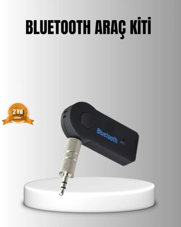 Bluetooth AUX Araç Kiti Eller Serbest Müzik Çalar Dahili Mikrofonlu