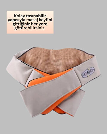 Ovmalı Isıtmalı Boyun Omuz Bel Masaj Aleti Kas ve Eklem Ağrılarına Etkili