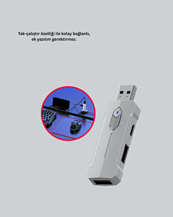 Profesyonel Mobil Oyun Seti | Yüksek DPI Mouse + Ergonomik Klavye