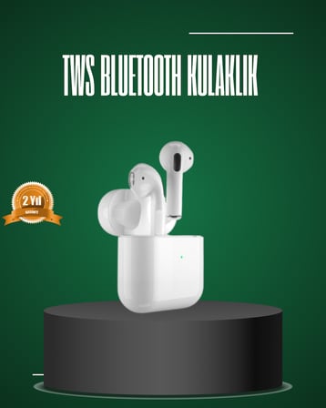 iPhone Pro ve Pro Max Uyumlu TWS Bluetooth Kulaklık Gürültü Engelleyici -