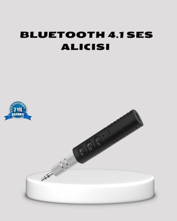 Bluetooth 4.1 Müzik Alıcısı 3.5mm Aux Girişli Mini Kablosuz Adaptör -
