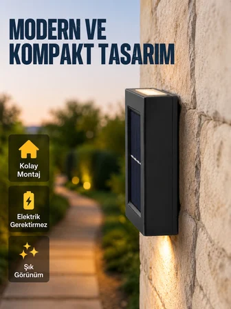 Suya Dayanıklı Güneş Enerjili Bahçe Lambası Yeni Nesil -
