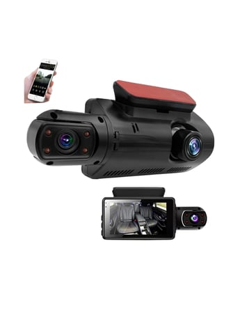 3 inç IPS Ekranlı Full HD Araç Kamerası – WiFi, Gece Görüş ve Hareket Algılama Özellikli Dashcam -