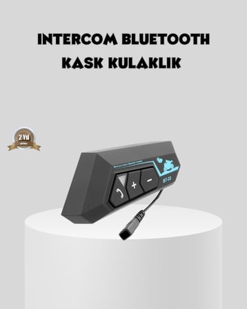 BT22 Kask İçi Bluetooth Kulaklık Hızlı Eşleşme ve Gürültü Önleyici Mikrofon -