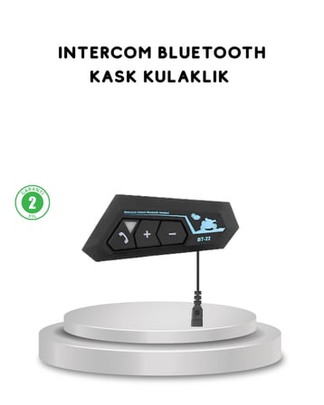 BT22 Kask Bluetooth Kulaklık 5.0 Gürültü Engelleyici ve Eller Serbest Kullanım -