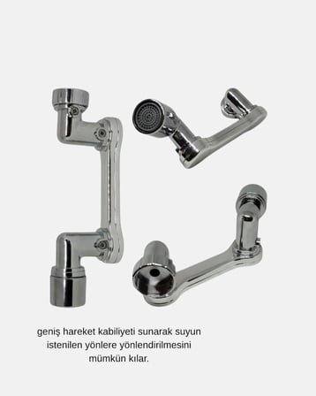 Dönebilir Musluk Başlığı – Lavabo Temizliği ve El-Yüz Yıkamada Maksimum Rahatlık