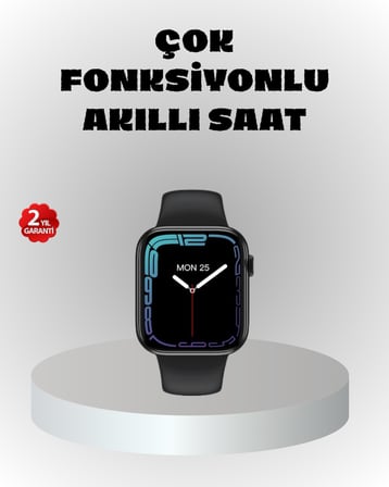 380mAh Bataryalı Akıllı Saat – Arama, Bildirim, AOD Ekran ve Uzun Pil Ömrü -