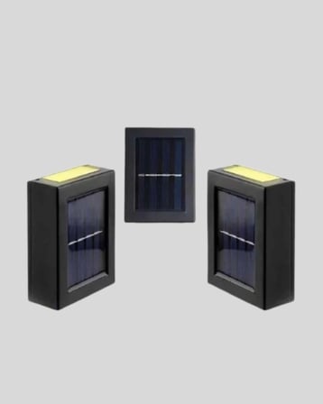 Solar Güçlü 6 LED Dış Mekan Lambası – Otomatik Aç/Kapa Işık Sensörlü Aydınlatma -