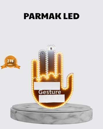176 Led Li Amber Trafik Uyumlu Sinyal Işığı El Hareketiyle Kontrol Çok Renkli