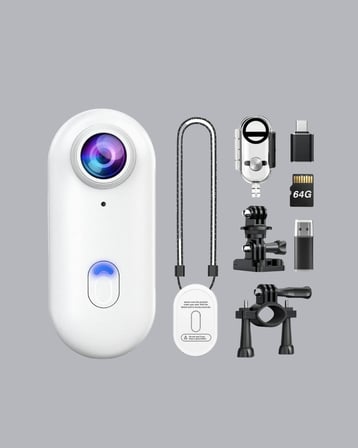 1080P Suya Dayanıklı Aksiyon Spor Kamerası 120° Geniş Açı ve WiFi Destekli -