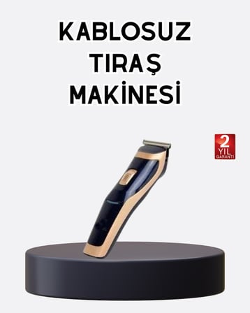 Profesyonel Şarjlı Saç ve Sakal Kesme Makinesi – Unisex, 12 mm Ayarlanabilir Başlık -